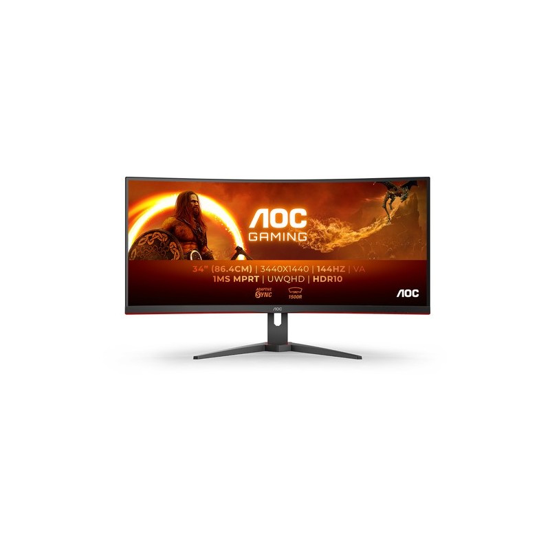 Aoc MONITOR 34" VA 3440x1440 21:9 144HZ CURVO CU34G2XE HDMI/DP