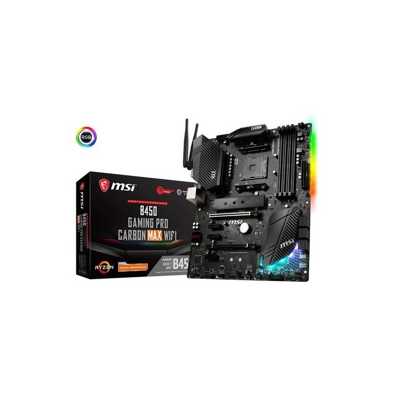 Msi PLACA BASE B450 GAMING PRO CARBON MAX WIFI