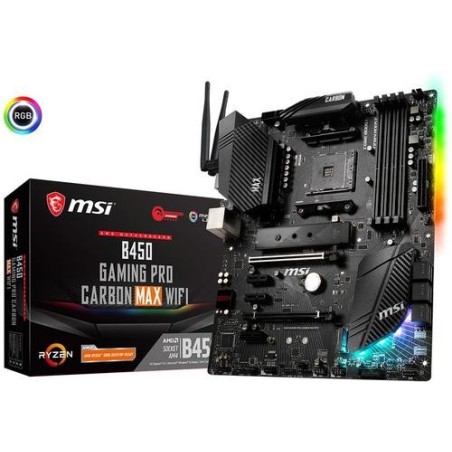 Msi PLACA BASE B450 GAMING PRO CARBON MAX WIFI