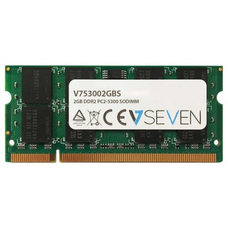 V7 MEMORIA RAM 2GB DDR2 667MHZ CL5 SO DIMM PC2-5300