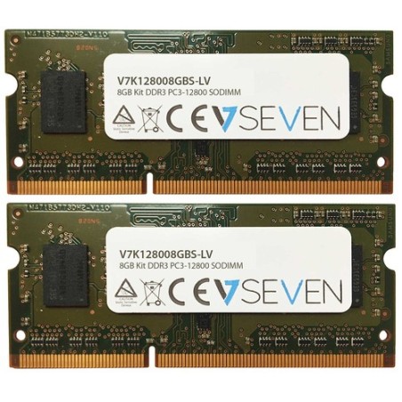 V7 MEMORIA RAM 2X4GB KIT DDR3 1600MHZ CL11 SO DIMM PC3L-12800 1.35V