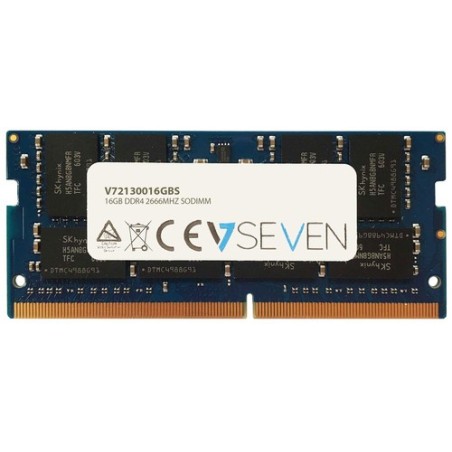 V7 MEMORIA RAM 16GB DDR4 2666MHZ CL19 NO ECC SO DIMM PC4-21300 1.2V 28