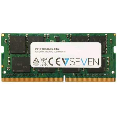 V7 MEMORIA RAM 4GB DDR4 2400MHZ CL17 NO ECC SODIMM PC4-19200 1.2V 260P