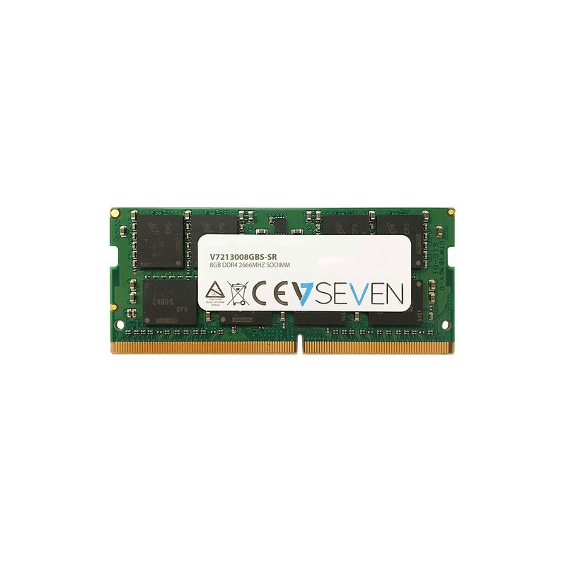 V7 MEMORIA RAM 8GB DDR4 2666MHZ CL19 NO ECC SO DIMM PC4-21300 1.2V 288