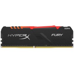 Kingston MEMORIA RAM 8GB DDR4 2666MHZ CL16 DIMM 1RX8 HYPERX FURY RGB