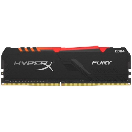 Kingston MEMORIA RAM 8GB DDR4 2666MHZ CL16 DIMM 1RX8 HYPERX FURY RGB