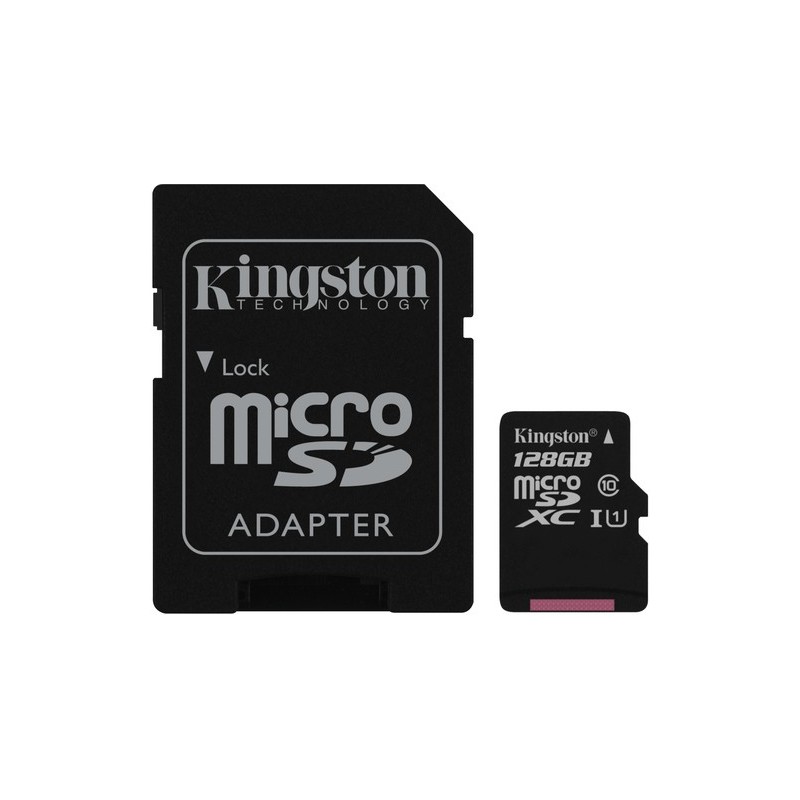 Kingston TARJETA DE MEMORIA 128GB MICRO SDXC CLASE 10 UHS-I CARD + ADA