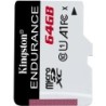 Kingston TARJETA DE MEMORIA 64GB MICRO SDXC ENDURANCE 95R/30W C10 A1 U