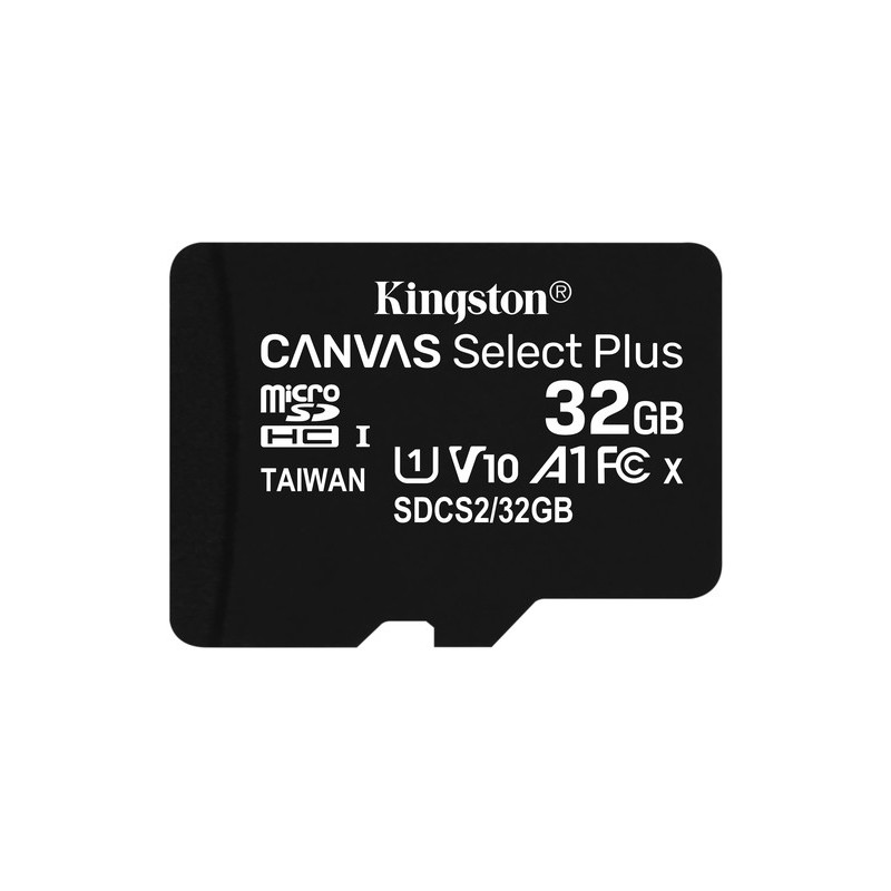 Kingston TARJETA DE MEMORIA 32GB MICROSDHC CANVAS SELECT 100R A1 CLASE