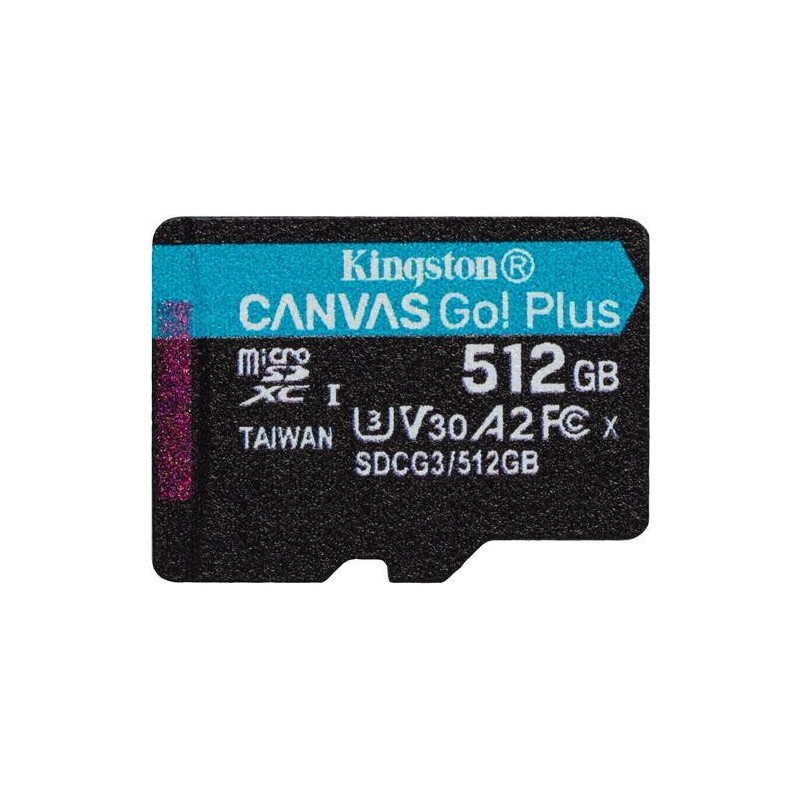 Kingston TARJETA DE MEMORIA 512GB MSDXC CANVAS GO PLUS 170R A2 U3 V30 