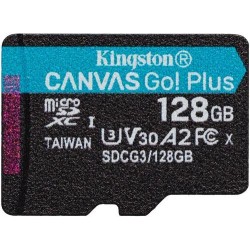 Kingston TARJETA DE MEMORIA 128GB MSDXC CANVAS GO PLUS 170R A2 U3 V30 