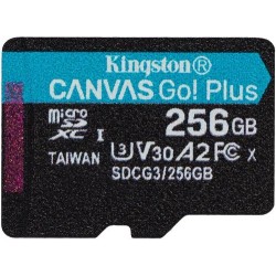 Kingston TARJETA DE MEMORIA 256GB MSDXC CANVAS GO PLUS 170R A2 U3 V30 