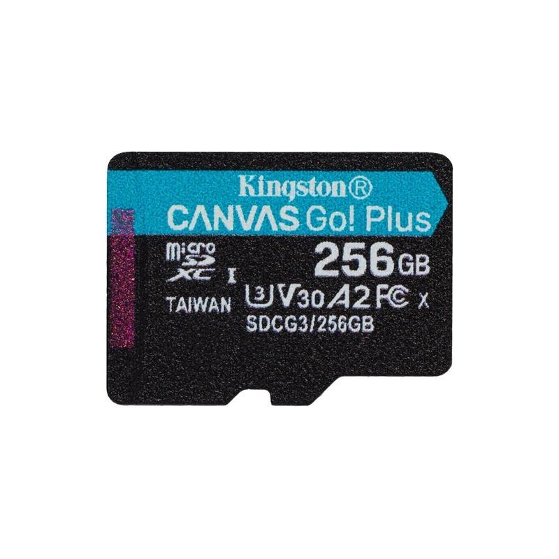 Kingston TARJETA DE MEMORIA 256GB MSDXC CANVAS GO PLUS 170R A2 U3 V30 