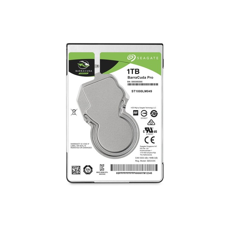 Seagate DISCO DURO BARRACUDA PRO 2.5" 1TB 7200RPM SATA 128MB 7MM