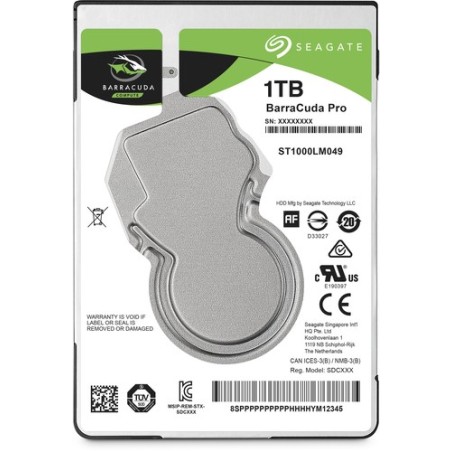 Seagate DISCO DURO BARRACUDA PRO 2.5" 1TB 7200RPM SATA 128MB 7MM