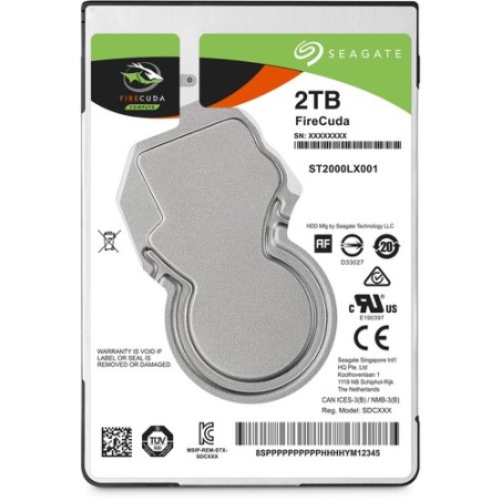 Seagate DISCO DURO FIRECUDA 2.5" 2TB SSHD HIBRIDO 6GB/S SATA 7MM