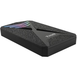 TOOQ TQE-2550RGB CAJA 2.5" USB 3.1 GEN1 LED COLORES NEGRO