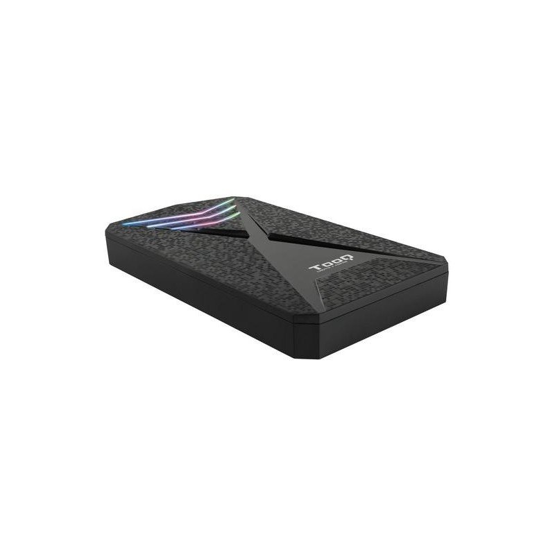 TOOQ TQE-2550RGB CAJA 2.5" USB 3.1 GEN1 LED COLORES NEGRO