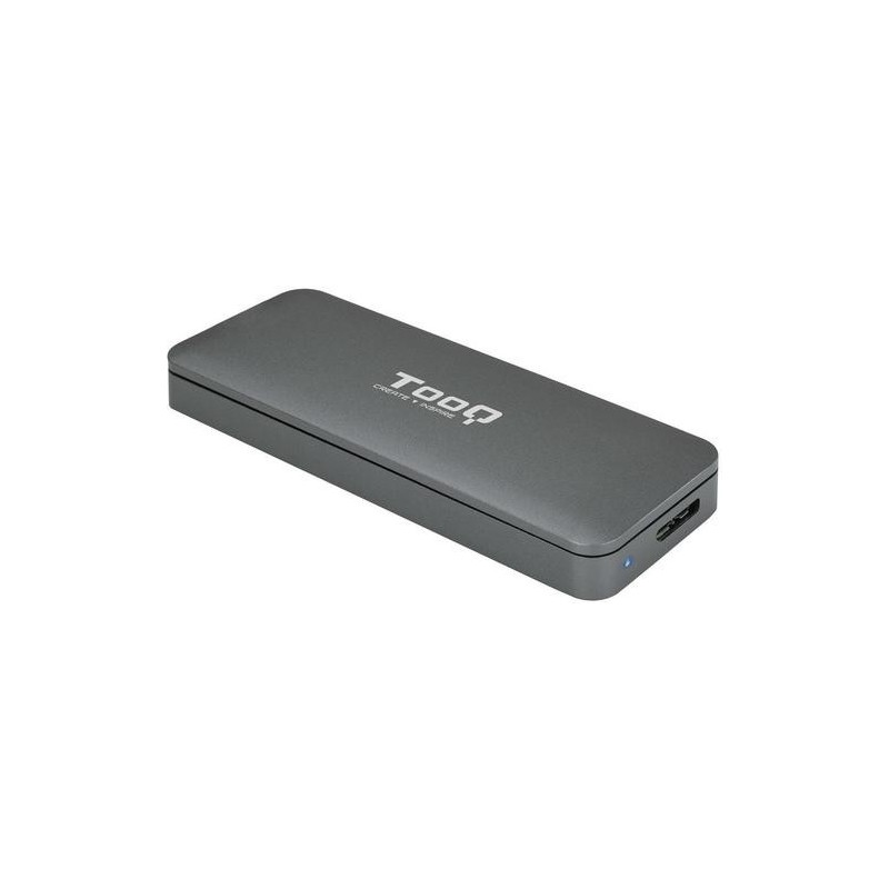 TOOQ CAJA EXTERNA PARA DISCOS SSD M.2 NGFF USB GRIS