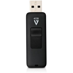 V7 4GB FLASH DRIVE USB 2.0 NEGRO CONECTOR RETRACTIL RTL