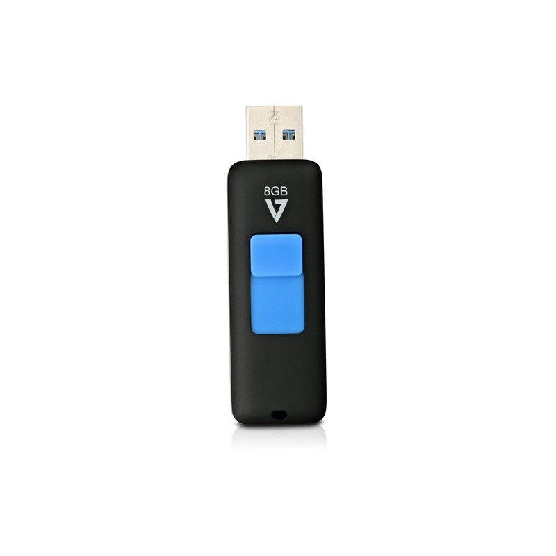 V7 8GB FLASH DRIVE USB 3.0 NEGRO CONECTOR RETRACTIL RTL