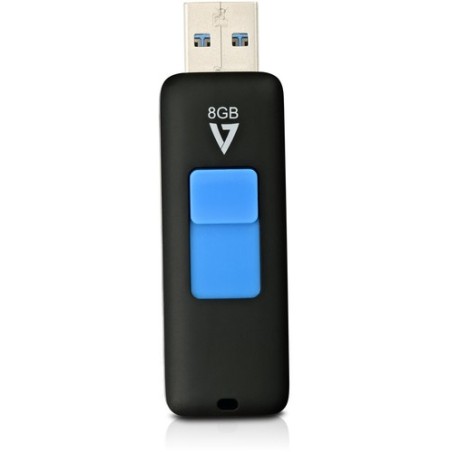 V7 8GB FLASH DRIVE USB 3.0 NEGRO CONECTOR RETRACTIL RTL