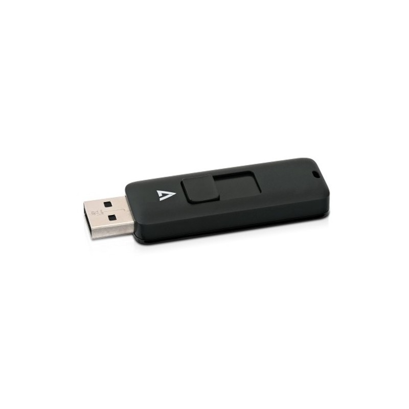 V7 16GB FLASH DRIVE USB 2.0 NEGRO CONECTOR RETRACTIL RTL