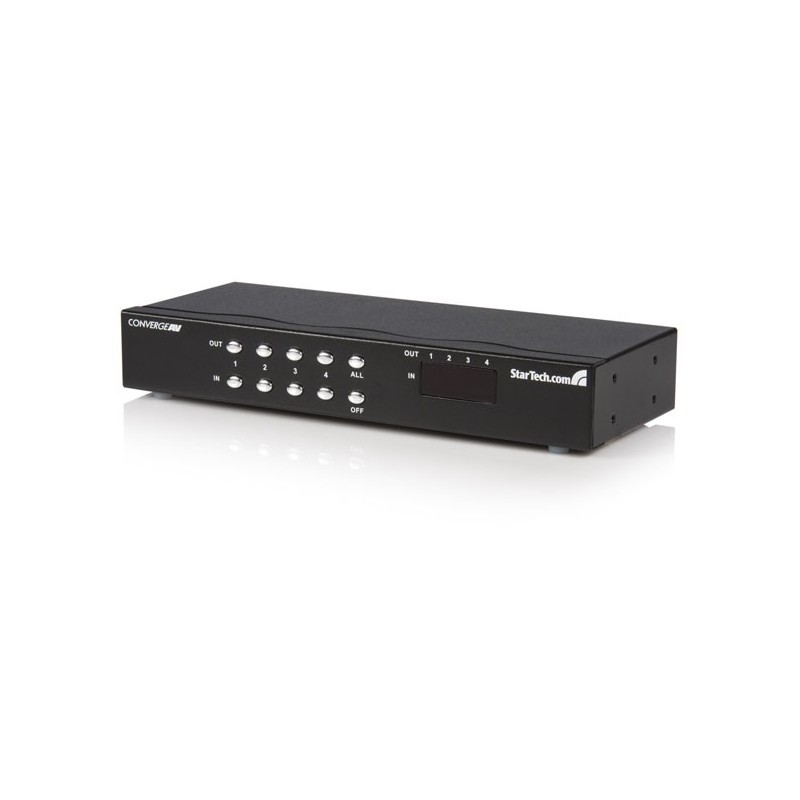 StarTech CONMUTADOR SWITCH MATRIX VGA 4 PUERTOS 4X4 CON AUDIO SELECTOR