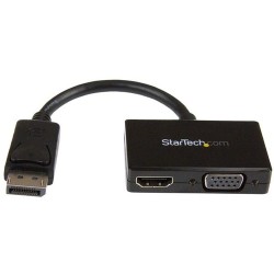 StarTech TRAVEL A/V ADAPTADOR: 2-EN-1 DISPLAYPORT A HDMI OR VGA CONVER