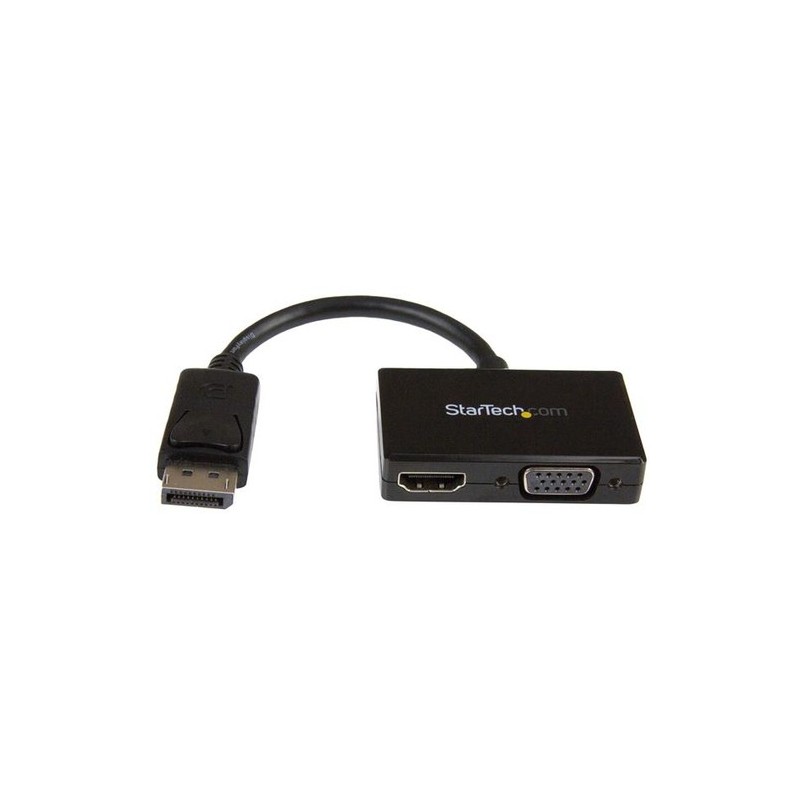 StarTech TRAVEL A/V ADAPTADOR: 2-EN-1 DISPLAYPORT A HDMI OR VGA CONVER