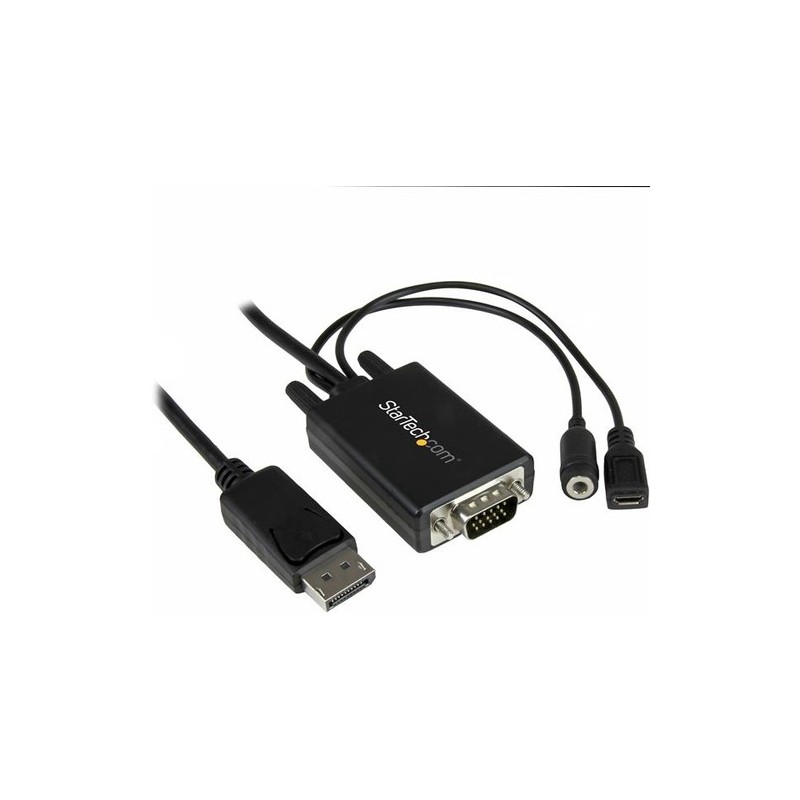 StarTech 2M DISPLAYPORT A VGA VIDEO ADAPTADOR CABLE CON AUDIO