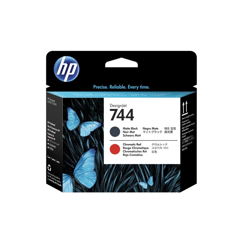 HP CABEZAL DE IMPRESIÓN 744 NEGRO MATE-ROJO