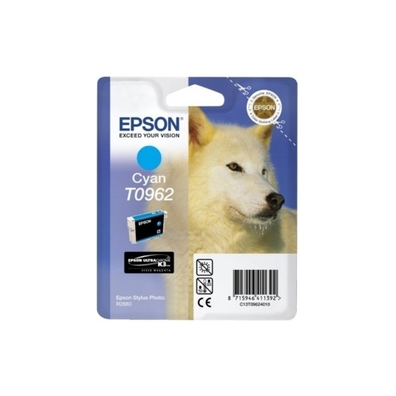 Epson CARTUCHO TINTA T0962 CIAN ULTRACHROME PARA STYLUS PHOTO R2880