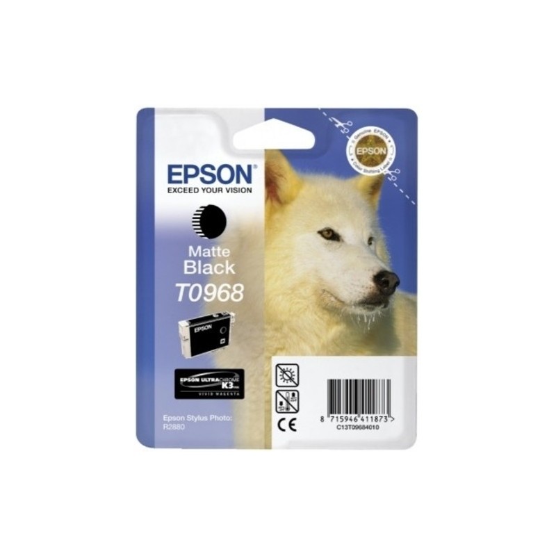 Epson CARTUCHO TINTA T0968 NEGRO MATE ULTRACHROME PARA STYLUS PHOTO R2