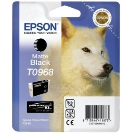 Epson CARTUCHO TINTA T0968 NEGRO MATE ULTRACHROME PARA STYLUS PHOTO R2