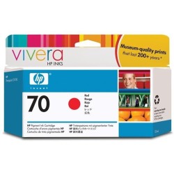 HP CARTUCHO TINTA ROJA 70 130ML PARA DESIGNJET Z2100 Z3100