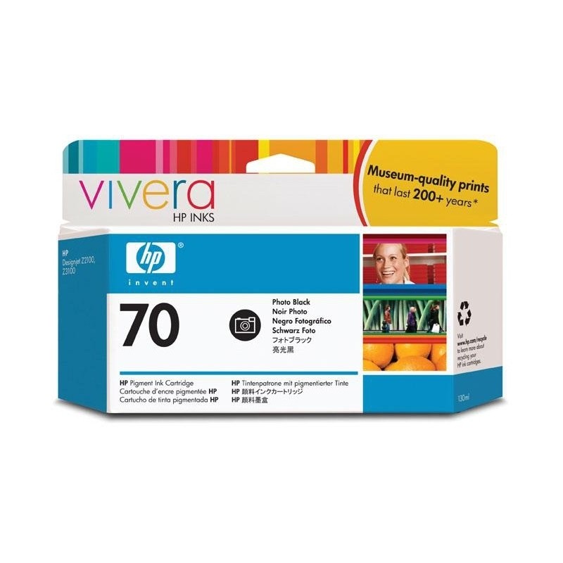 HP CARTUCHO TINTA NEGRO 70 130ML PHOTO PARA DESIGNJET Z2100 Z3100