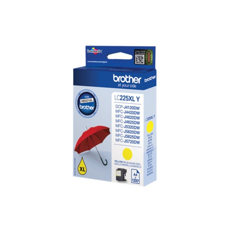 Brother ALTA CAPACIDAD CARTUCHO TINTA BLISTER AMARILLO 1200 P ISO 2471