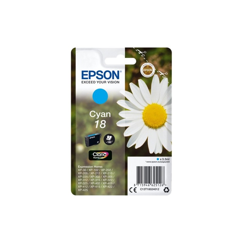 Epson CARTUCHO TINTA 18 CLARIA CIAN