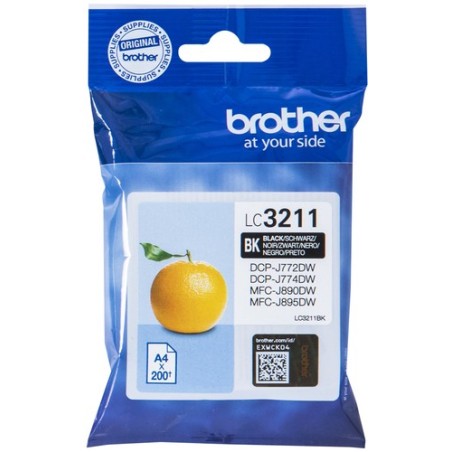 Brother CARTUCHO TINTA NEGRO 200 PAGINAS LC3211