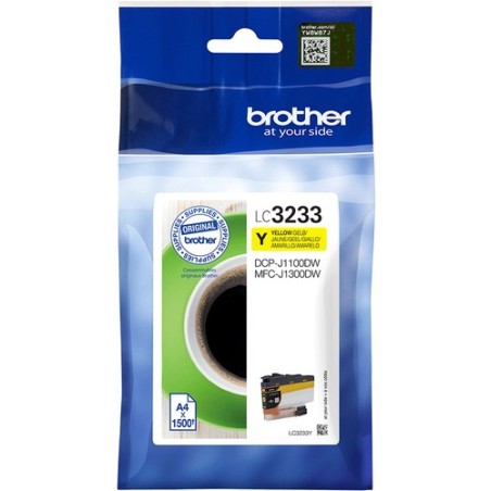 Brother CARTUCHO TINTA AMARILLO LC3233 1500 PAGINAS ISO/IEC 24711