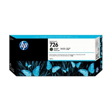 HP MATTE CARTUCHO TINTA NEGRO 726 300-ML