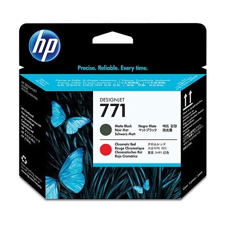 HP CABEZAL DE IMPRESIÓN NO 771 NEGRO MATE ROJO CROMÁTICO DESIGNJET