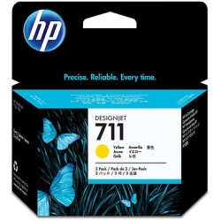 HP CARTUCHO TINTA NO 711 AMARILLO 3 UNIDADES 29 ML