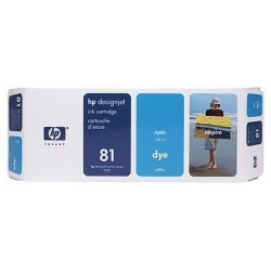 HP CARTUCHO TINTA NO 81 CIAN 680ML