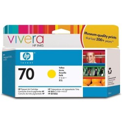 HP 70 130 ML TINTA AMARILLA PARA DESIGNJET Z2100 Z3100