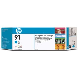 HP 91 CARTUCHO TINTA CIAN CON TINTA VIVERA (775 ML)