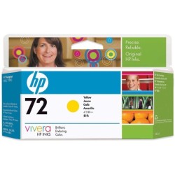 HP 72 CARTUCHO TINTA AMARILLO 130 ML CON TINTA VIVERA