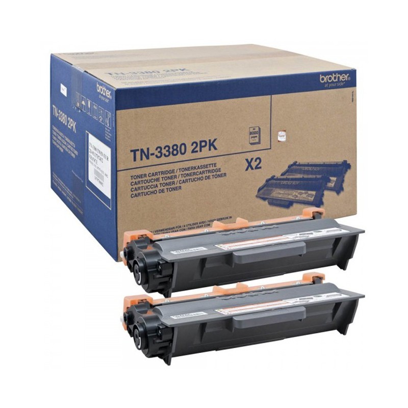 Brother TN-3380 TWIN TONER NEGRO (2 STUECK)