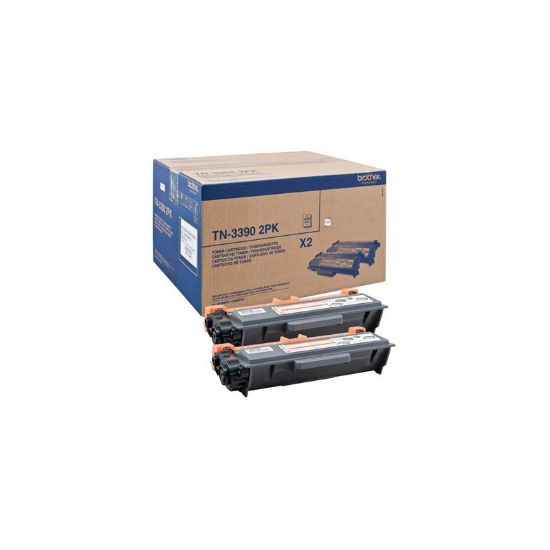 Brother TN-3390 TWIN TONER NEGRO (2 STUECK)